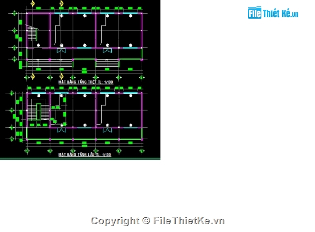 Bản vẽ,đầy đủ từ kiến trúc,trường học 4 phòng,bản vẽ kiến trúc,trường học  2 tầng,kiến trúc